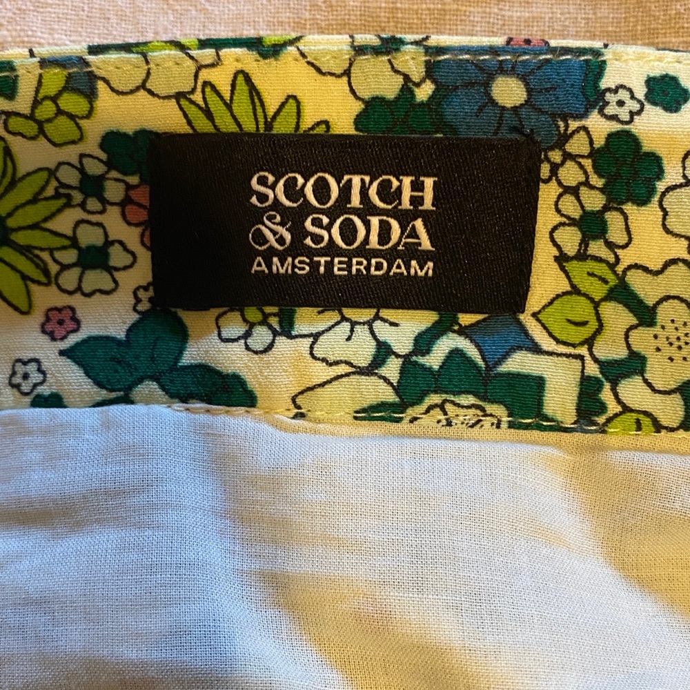 Scotch & Soda x Free People Skirt Women's Green Floral Wrap Midi Small - Picture 8 of 10